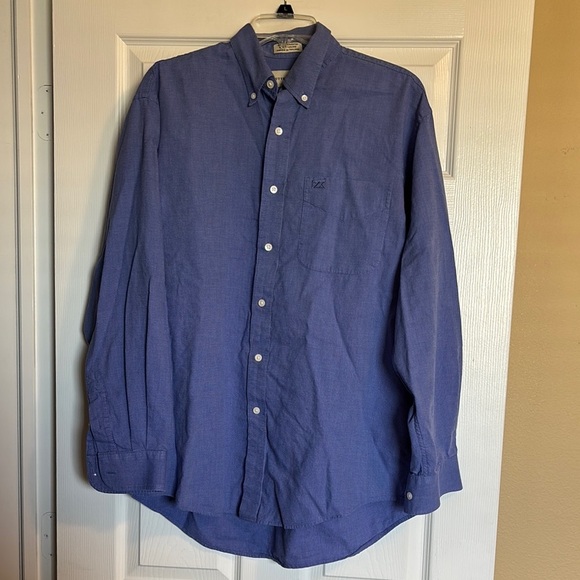 Cutter & Buck men’s blue long sleeve button down shirt size large - Picture 1 of 8